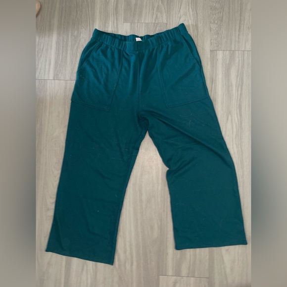 Victoria secret teal blue comfy wide leg sweatpants - Picture 3 of 4